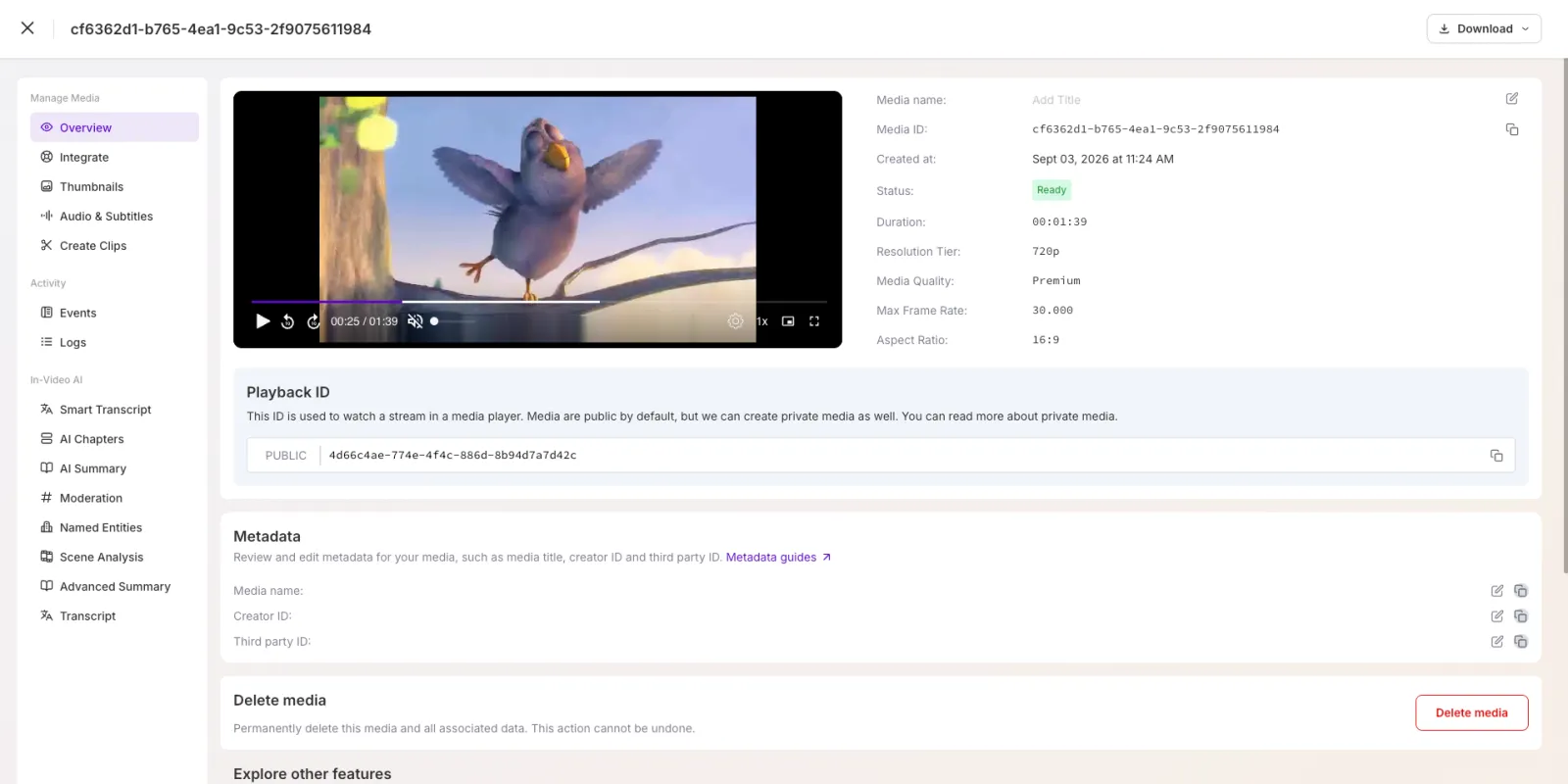 Clips generated from your live stream table