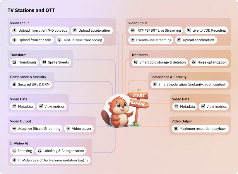 Video API features of FastPix